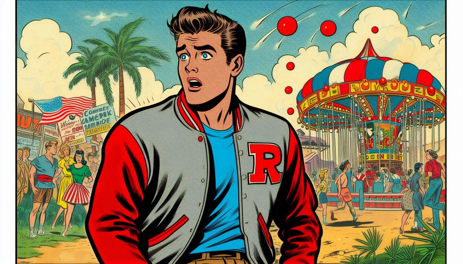 An inciting incident happening off camera.