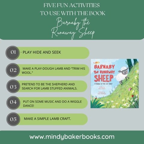 Barnaby the Runaway Sheep (A Parable of the Lost Sheep) Book Review and Extension Activities by Mindy Baker