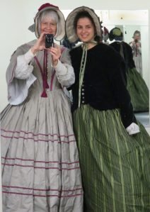 Mother/daughter dress up at the Jane Austen Museum in Bath, UK