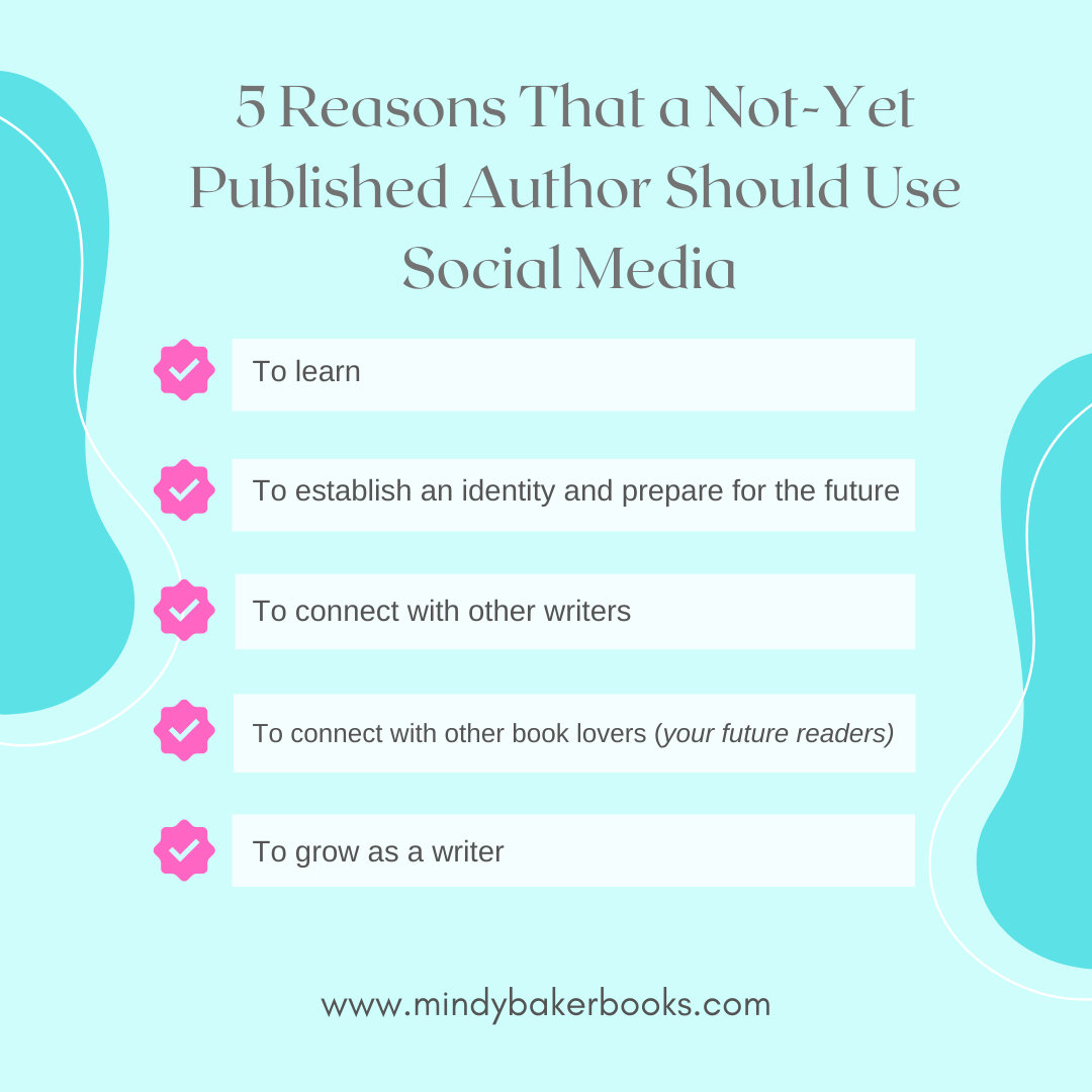 Five Reasons That A Not-Yet Published Author Should Use Social Media- By Guest Blogger, Mindy Baker
