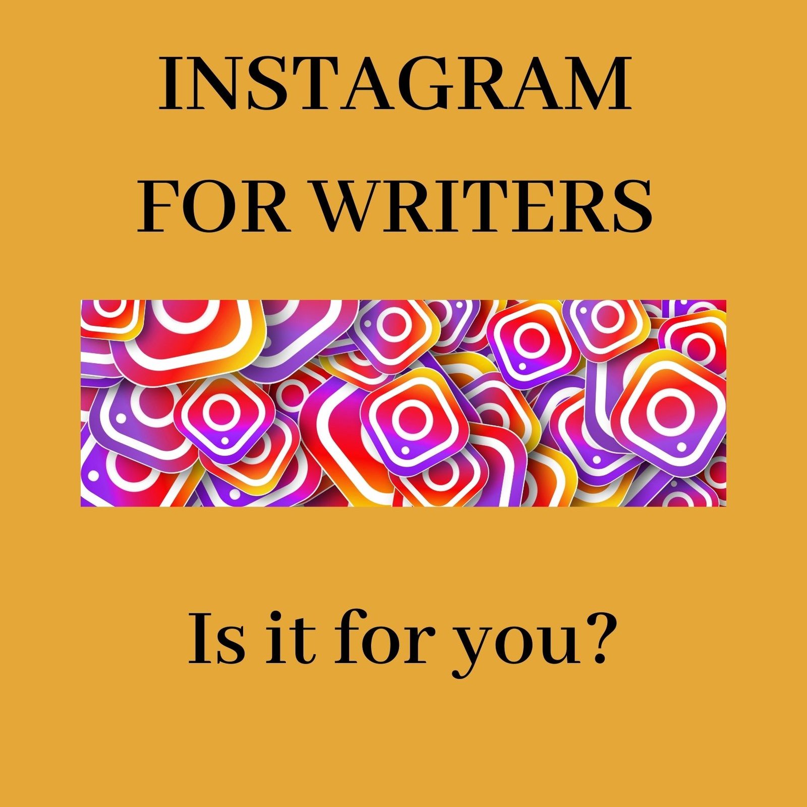 Using Instagram as an Author’s Platform by Jarm Del Boccio